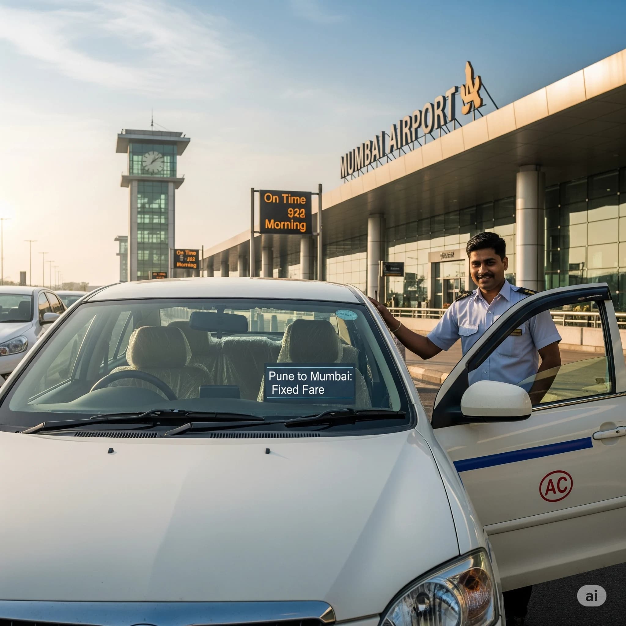 Cab from Pune to Mumbai Airport