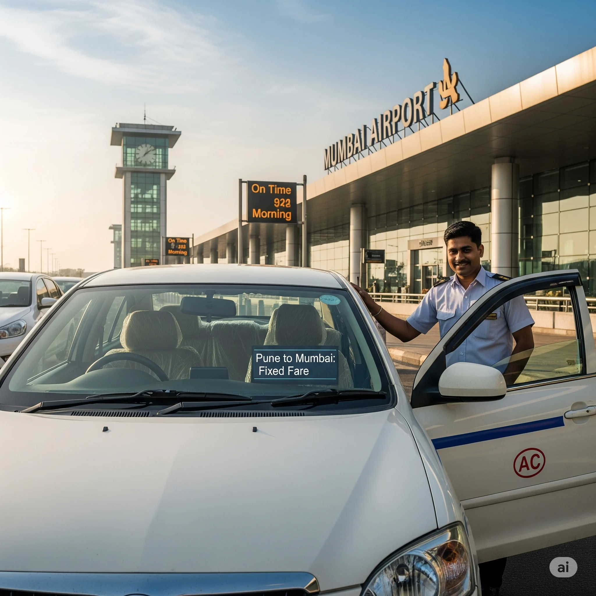 Cab from Pune to Mumbai Airport